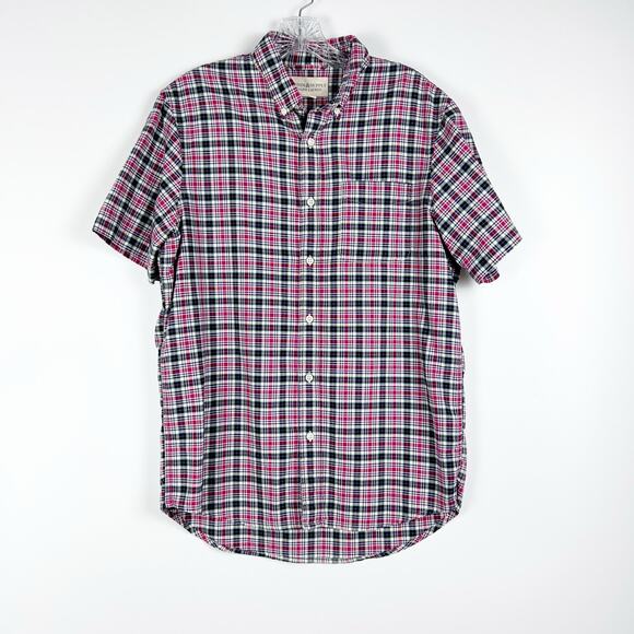 Denim & Supply Ralph Lauren Short Sleeve Button Front Plaid Shirt Mens Size Med - Picture 3 of 10